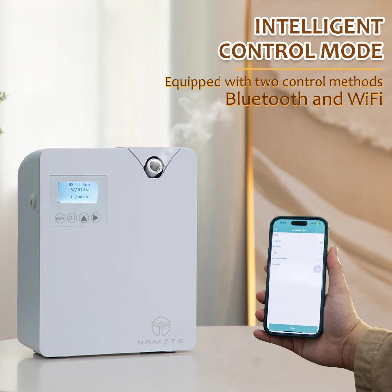 Smart Aroma Diffuser with App, Bluetooth Control and Quiet Mist