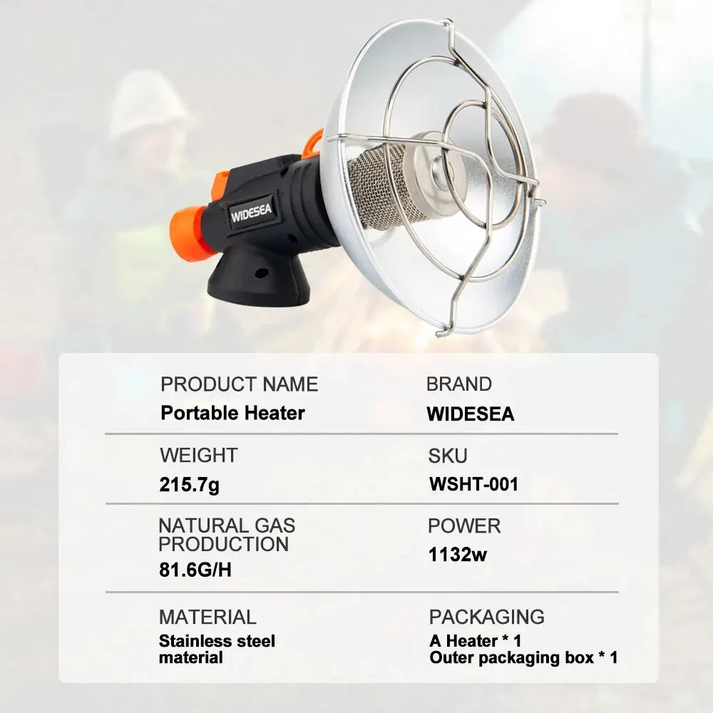 Portable Stainless Steel Camping Heater Burner