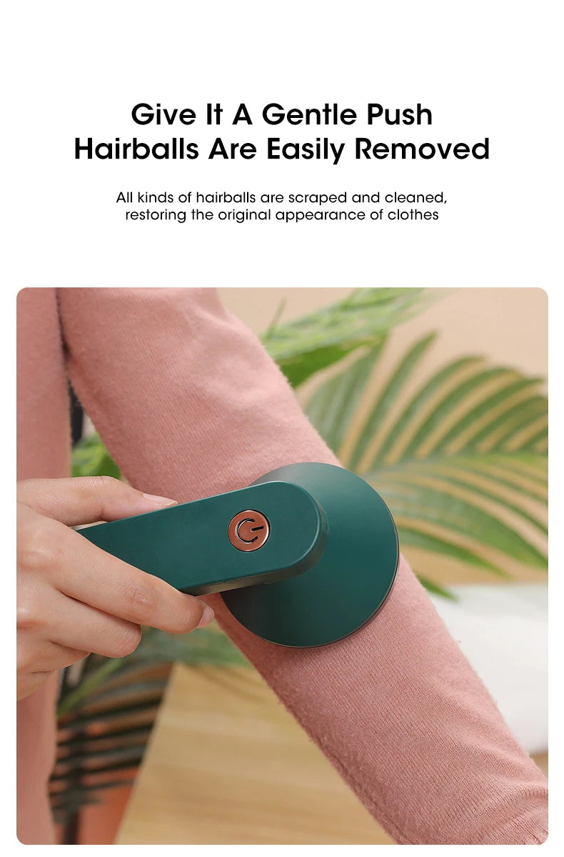 Electric Lint Remover For Clothes Fuzz Pellet Sweater Fabric Hair Ball Trimmer Portable USB Charging Detachable Cleaning