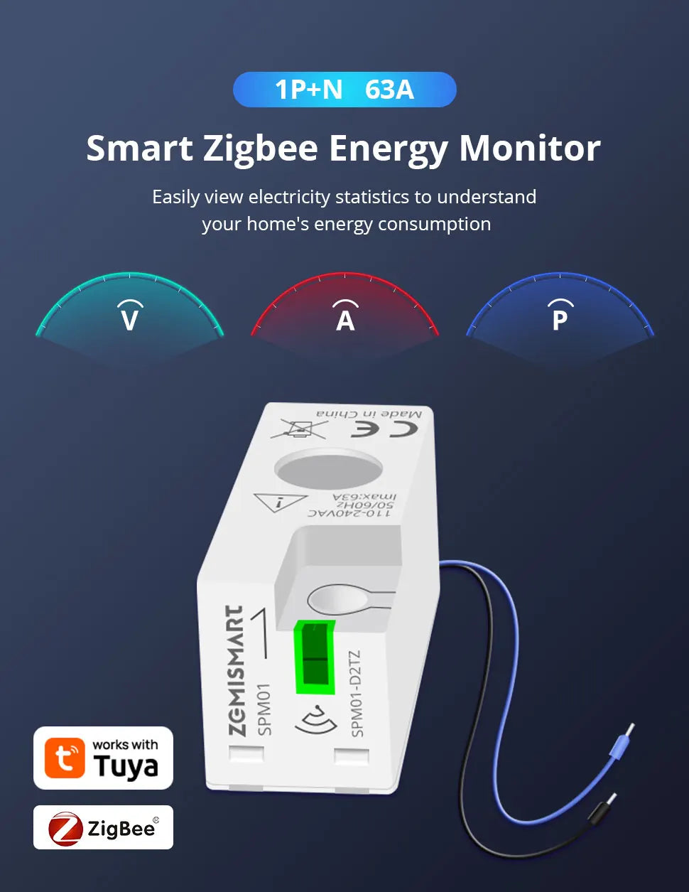 Měřič energie SPM01 Zigbee
