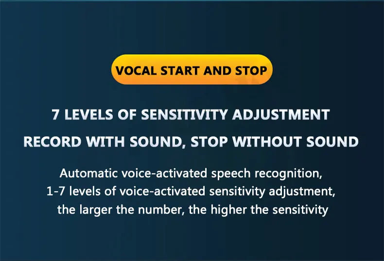 Mini Voice Activated Recorder Digital Audio Recording Keychain Device Wearable Sound Professional Micro Dictaphone STTWUNAKE