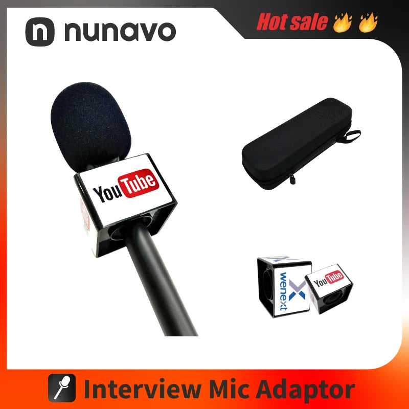 Handheld interview adapter and option-dependent logo cube