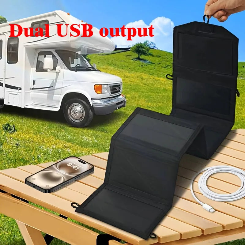 Folding USB Solar Panel - Power Options