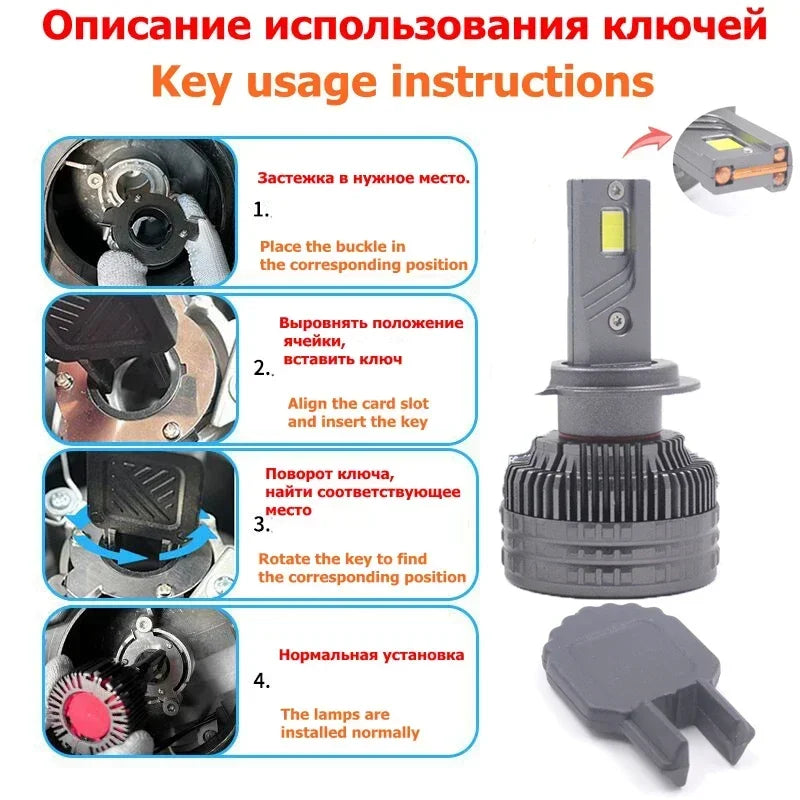 K13 Max H7 H1 H11 Led Lamp 3 Copper Tube Led Light For Car Light Fog Light H7 H11 HB3 9005 Led Headlight Bulb