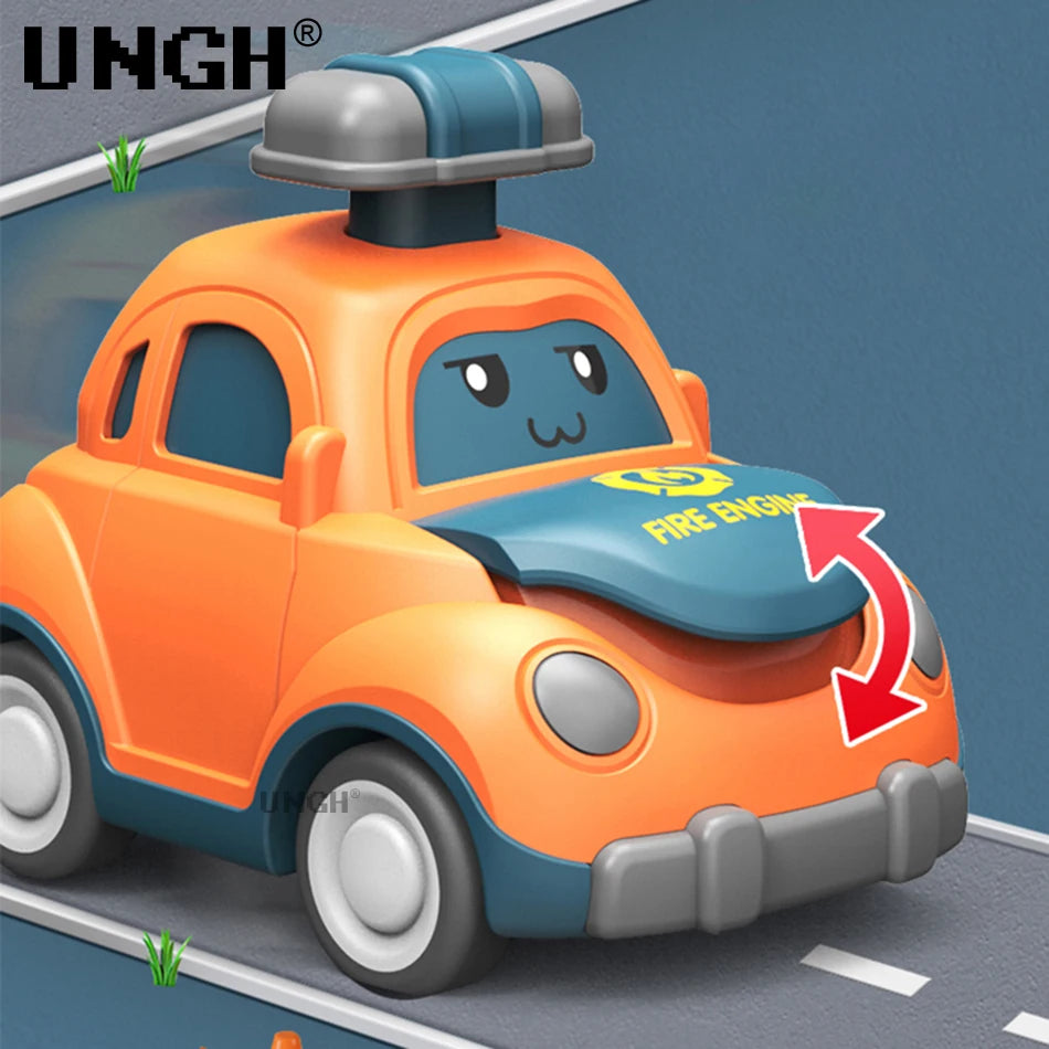 Jouet taxi et véhicule d’urgence UNGH 43 à propulsion par pression