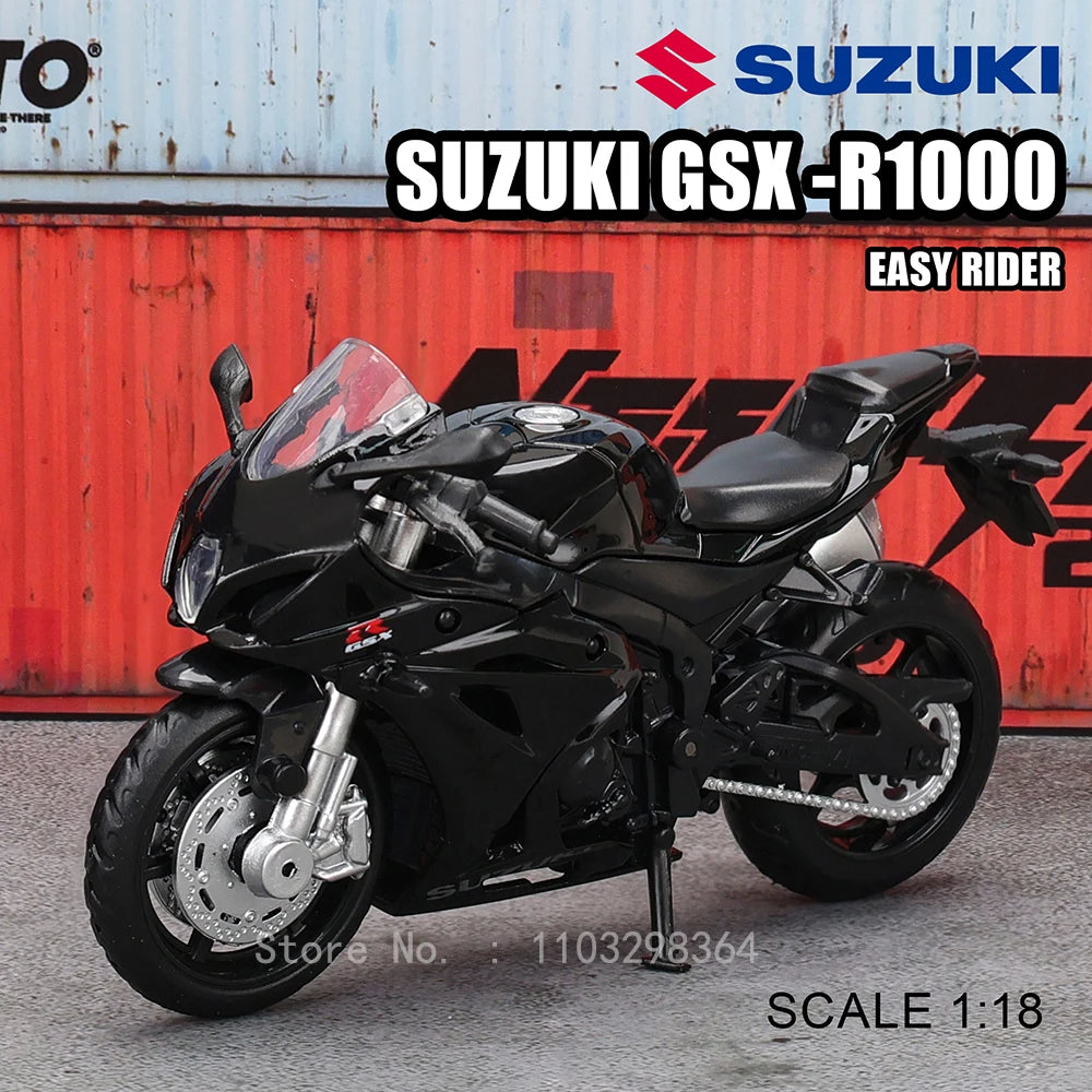 MSZ 1:18 Kawasaki Ninja H2R Suzuki YAMAHA modèle de moto en alliage moulé sous pression, cadeau jouet, modèle de moto statique moulé sous pression