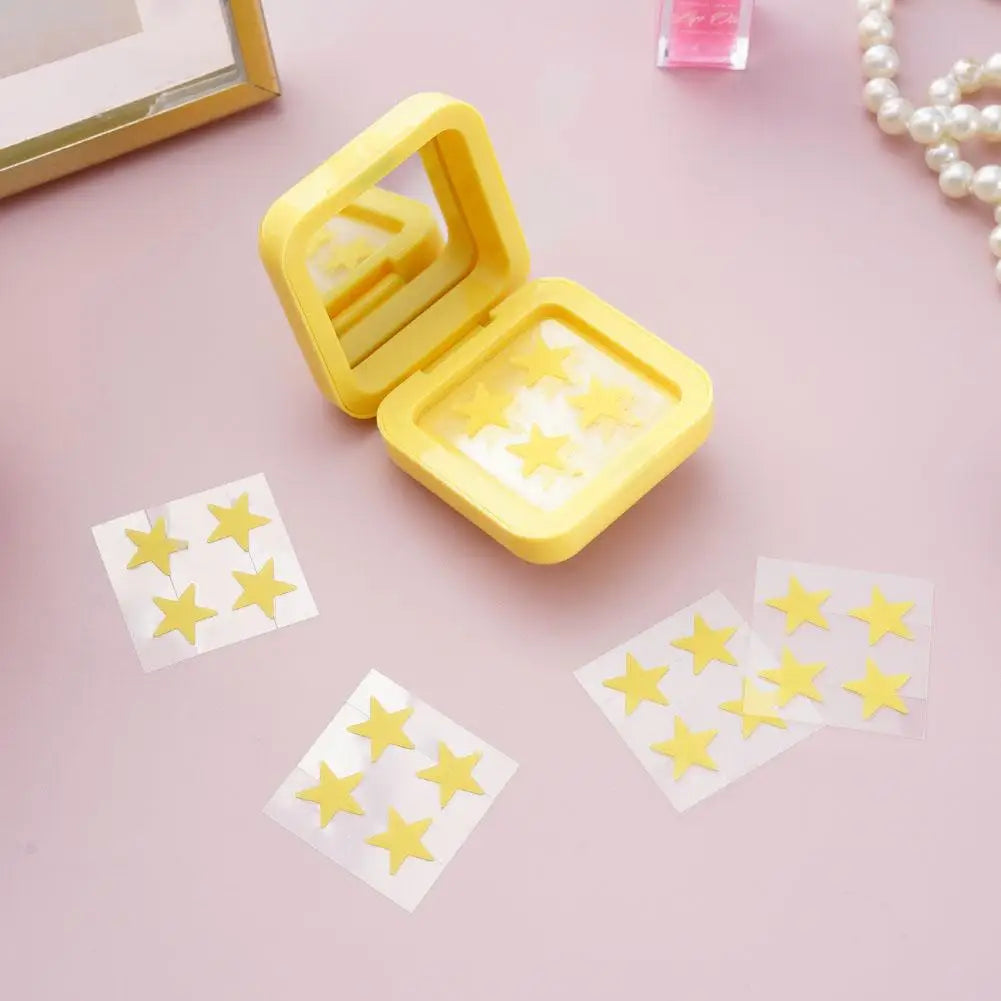 Hydrocolloid acne patch Star shape Cute Colorful Acne removal Concealer invisible acne mask with Makeup mirror makeup tool