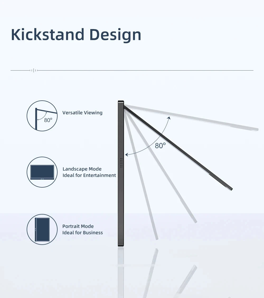 ARZOPA 16calowy 2K przenośny monitor 16:10 ekran IPS z mini HDMI typu C drugi wyświetlacz do MAC/laptopa/PC/Xbox/PS4/5/Switch,Z1RC