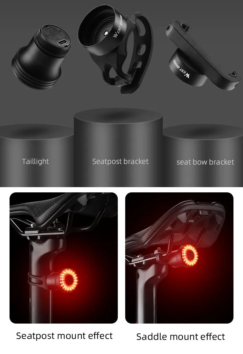 Smart Bicycle Tail Light — USB-C