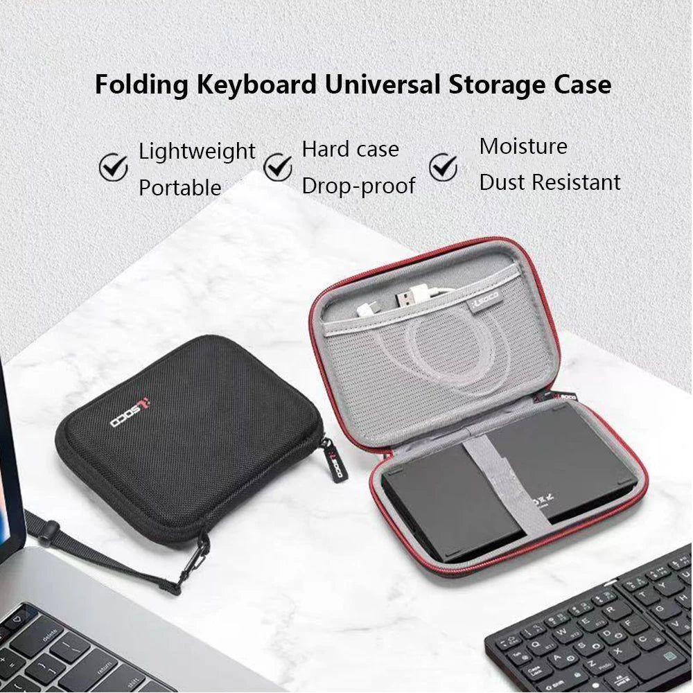 Compact Folding-Keyboard Carry Case