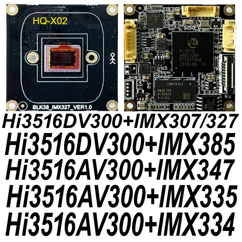 Module de caméra IP UHD 4K 8MP Starlight WDR à double flux