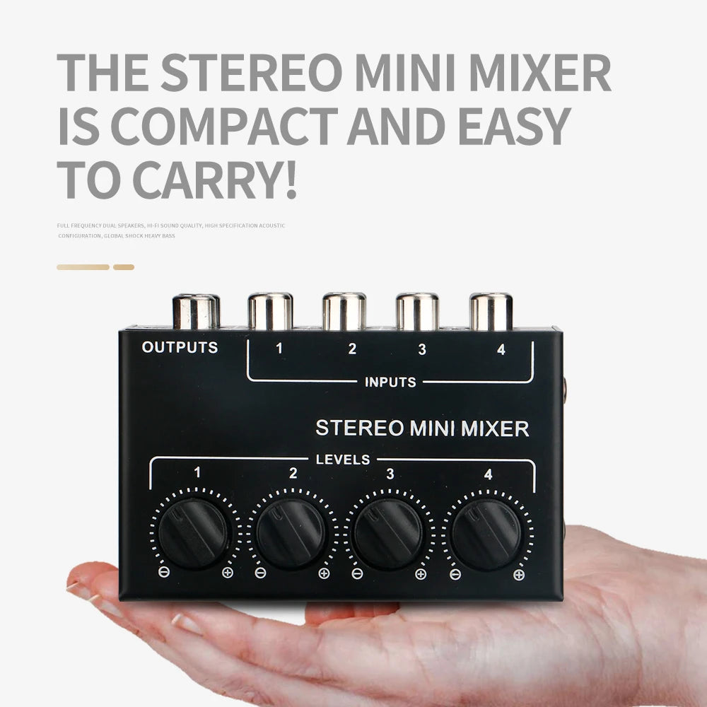 Passive Stereo Mixer - Four or Six Channels