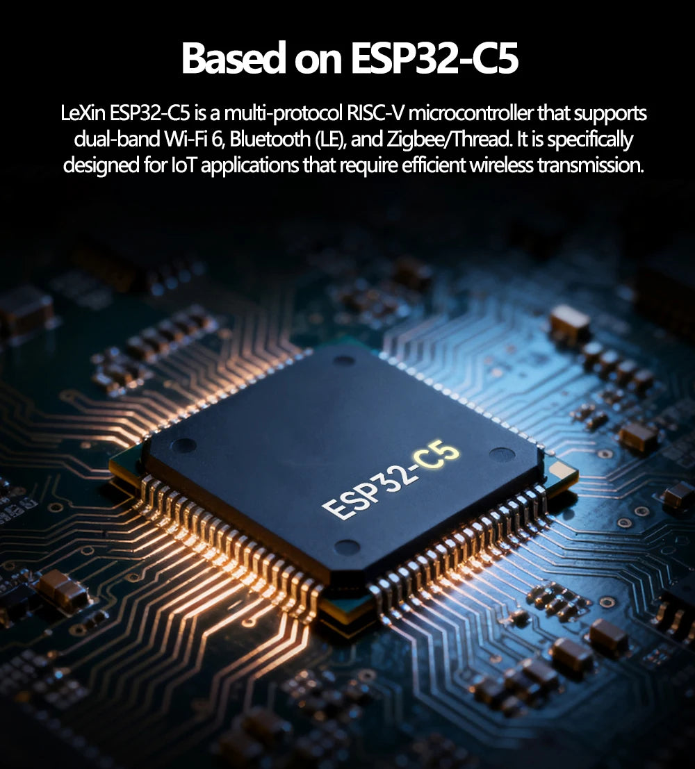 ESP32-C5 Dual-Band Wi-Fi 6 Development Board