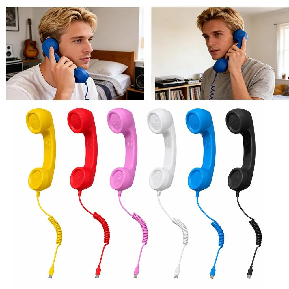 Auricular telefónico con micrófono y conector Type-C