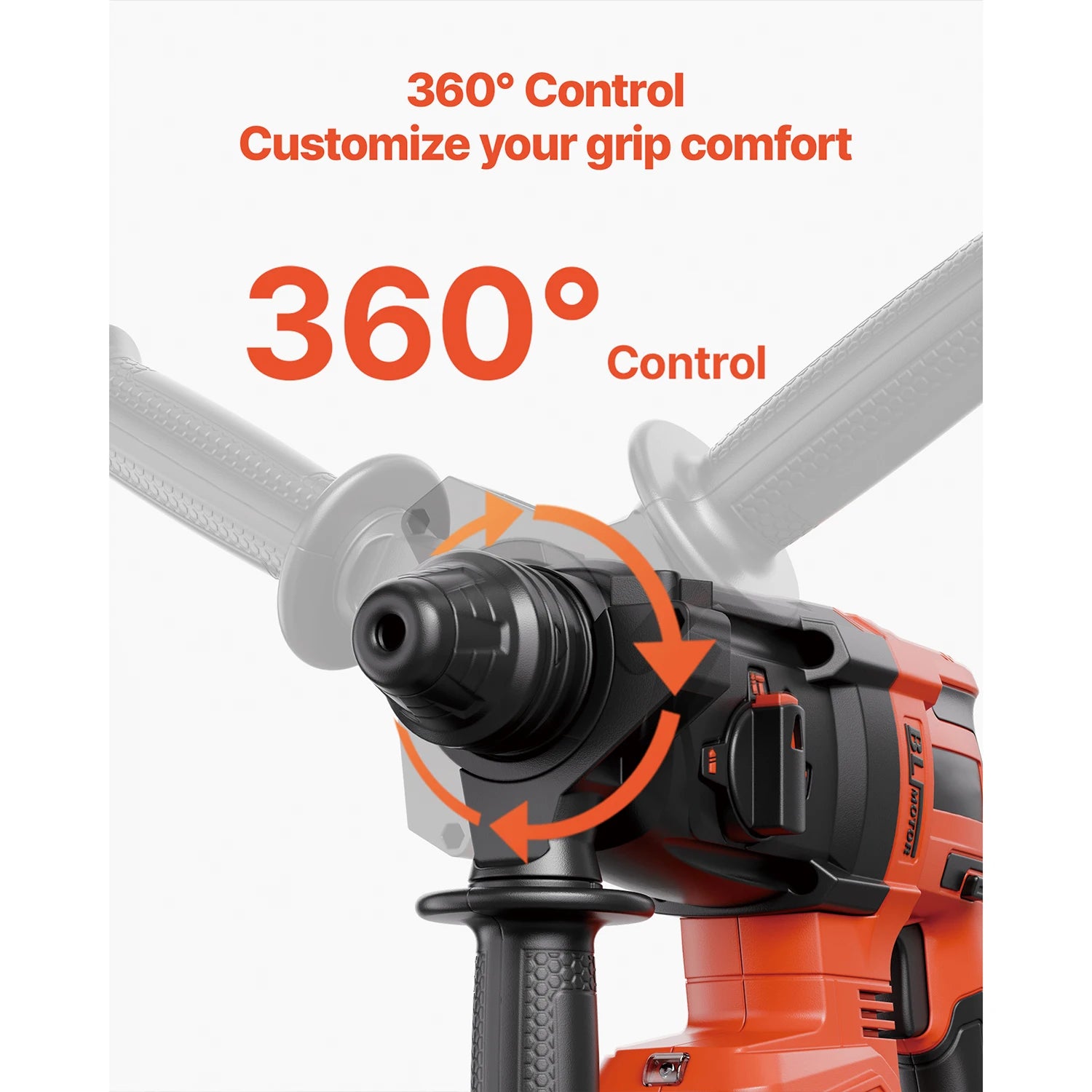Cordless 20V SDS-Plus Rotary Hammer Drill 26mm with 4Ah Battery Kit
