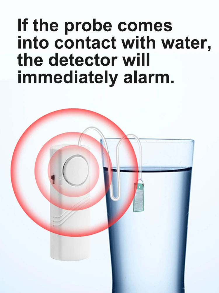 Water Leak Sensor Sound Alarm System Smart Home Automation Water Overflow Level Detector Residential Security Protection