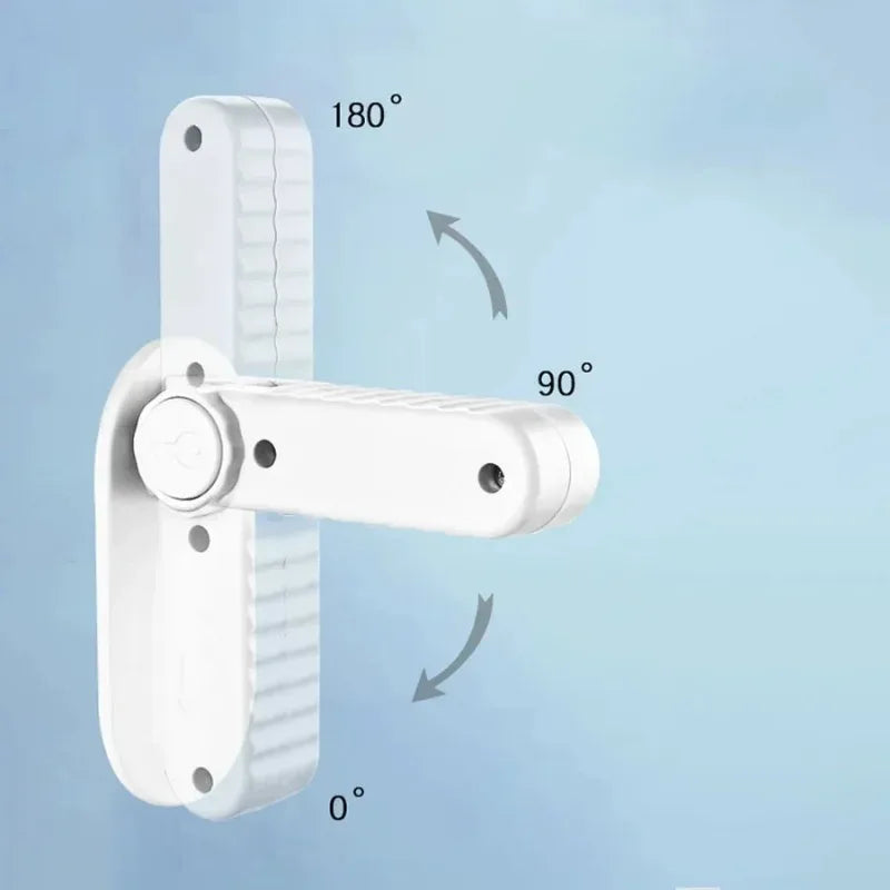 Door Lever Lock Universal Child Proof Handle Locks Baby Safety Locks Punch-free Multifunction Hidden Button Buckle Safety Lock