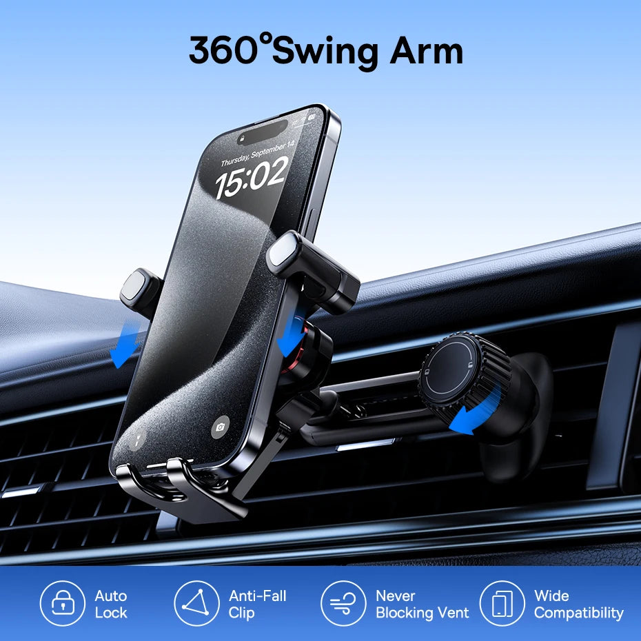 Baseus Auto Clamping Car Phone Mount Air Vent Gravity Holder