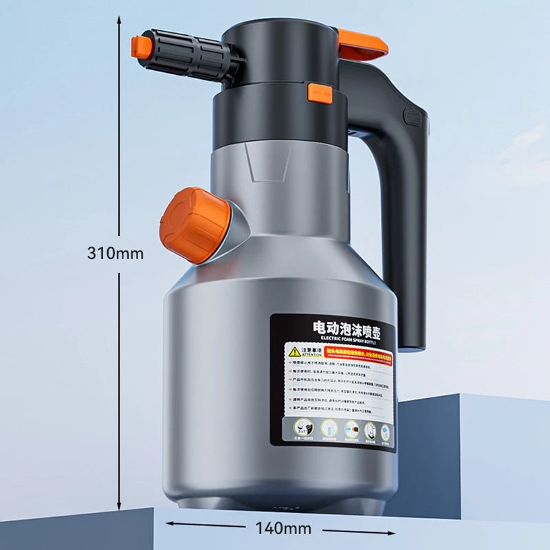 LEIBOO 2L Leistungsstarker Elektrischer Schaum-Sprüher Auto-Wäsche Schneeschaum-Sprayer Wiederaufladbare Auto-Wäsche-Sprüher Dose Autozubehör