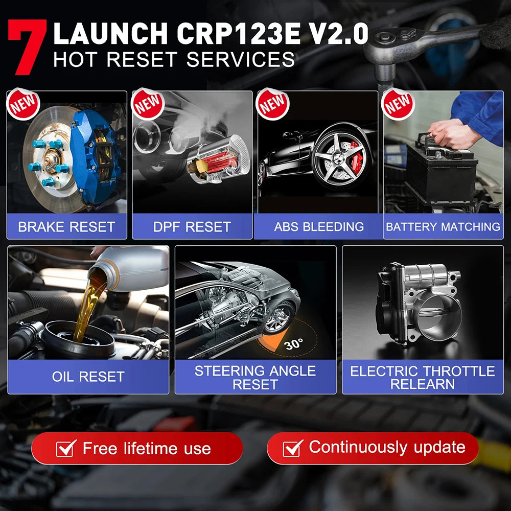 LAUNCH CRP123I V3.0 OBD2 Scanner with 4 System Diagnostics