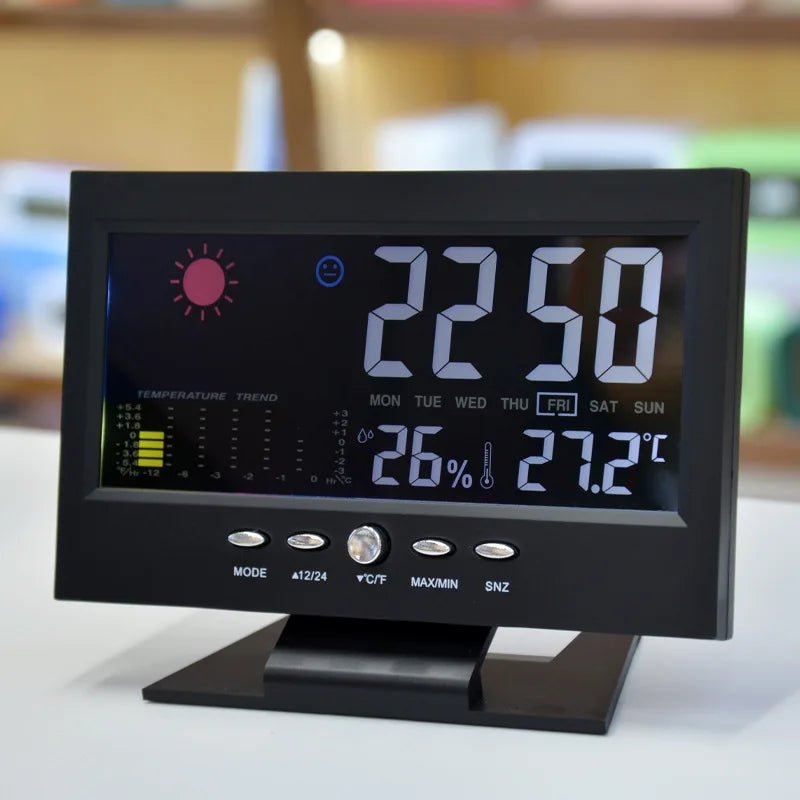 Digital Alarm Clock with Temperature and Humidity