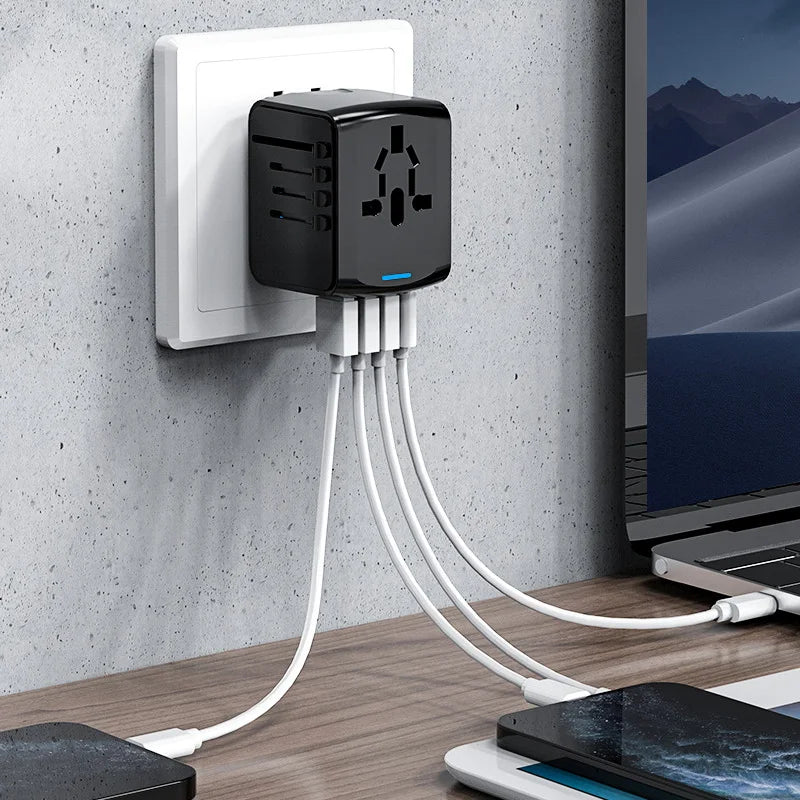 Universal Travel Adapter with USB Charging Ports