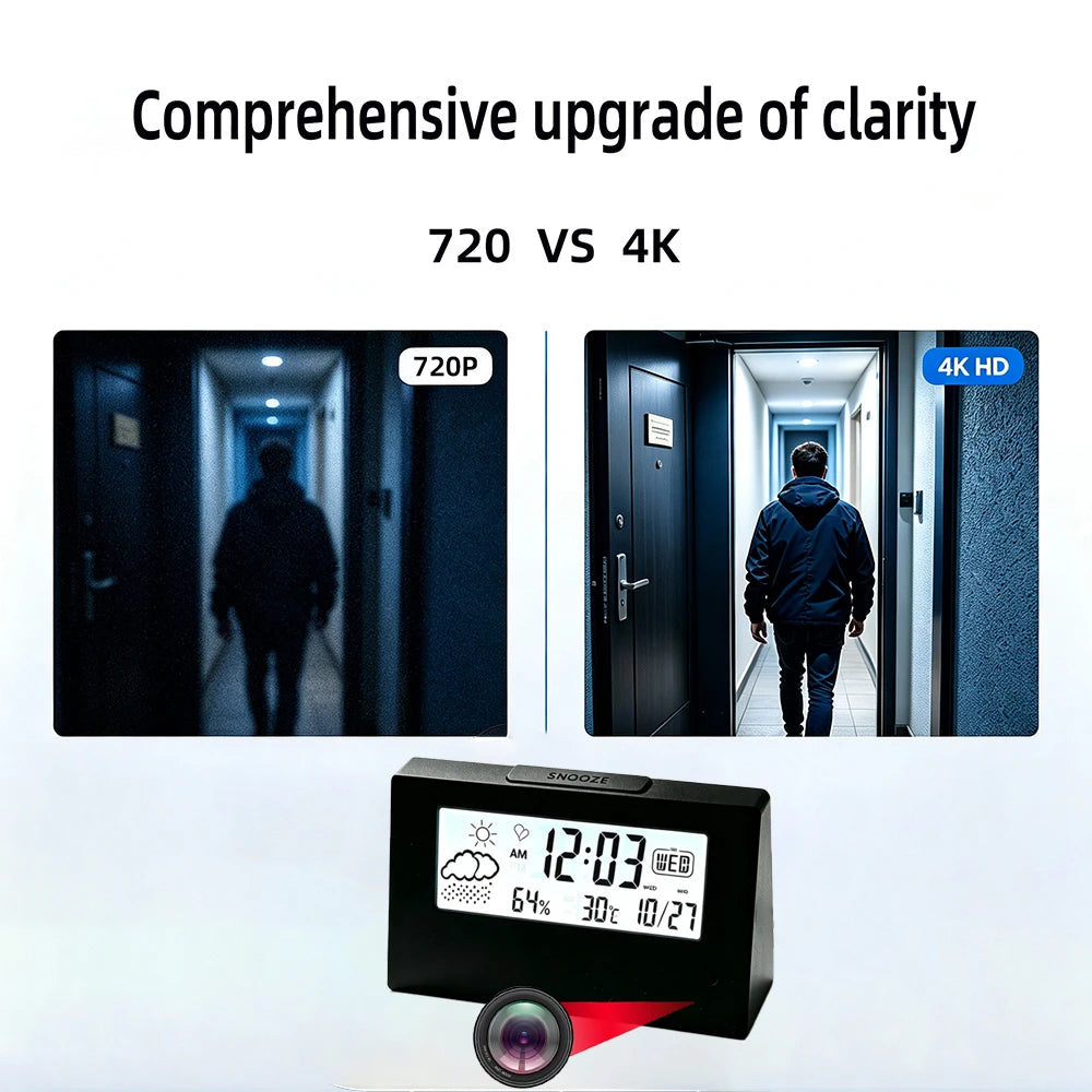 4K HD Mini WiFi időjárás- camera rögzítés, javított tisztaság, mozgásérzékelés, távoli megtekintés, Home HD 4K Mini Kamera