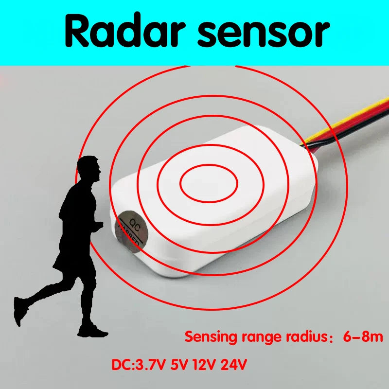 Mini Radar 360-degree Sensor Switch Custom Home Smart Sensor Switch, Radar Sensor Switch Can Penetrate Glass Walls
