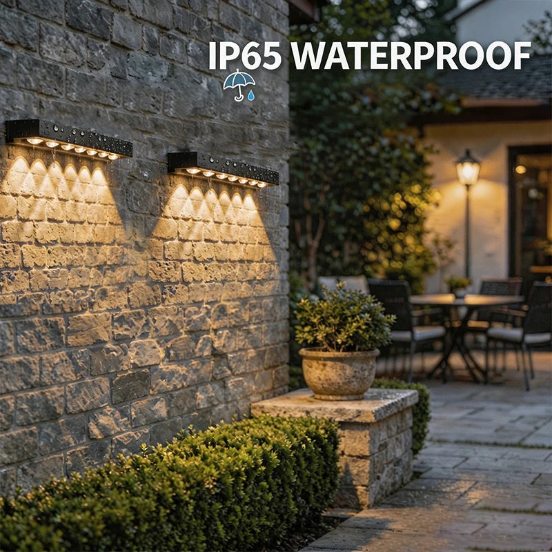 Solar LED Wall Accent Light, 4/8-LED Options