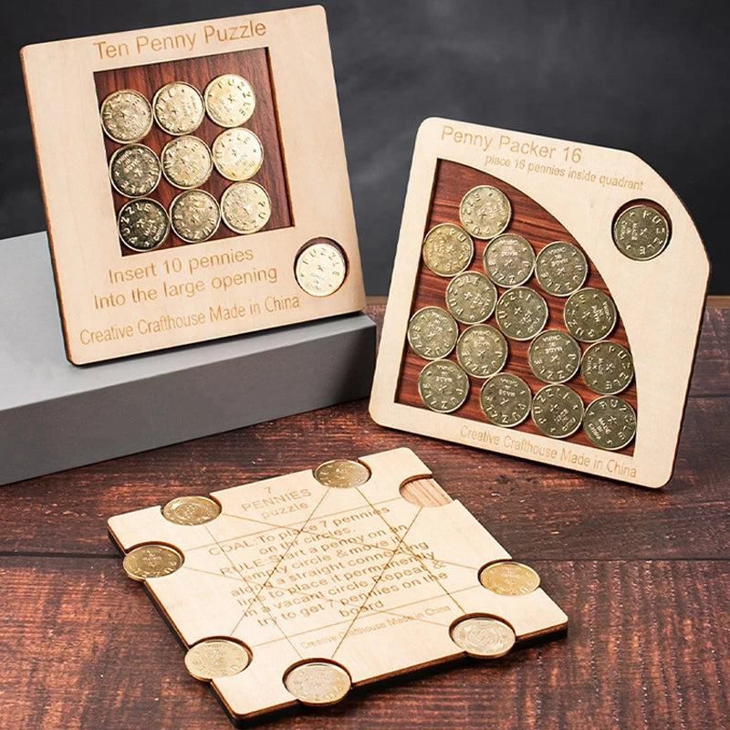 Wooden Penny Puzzle – Design Options