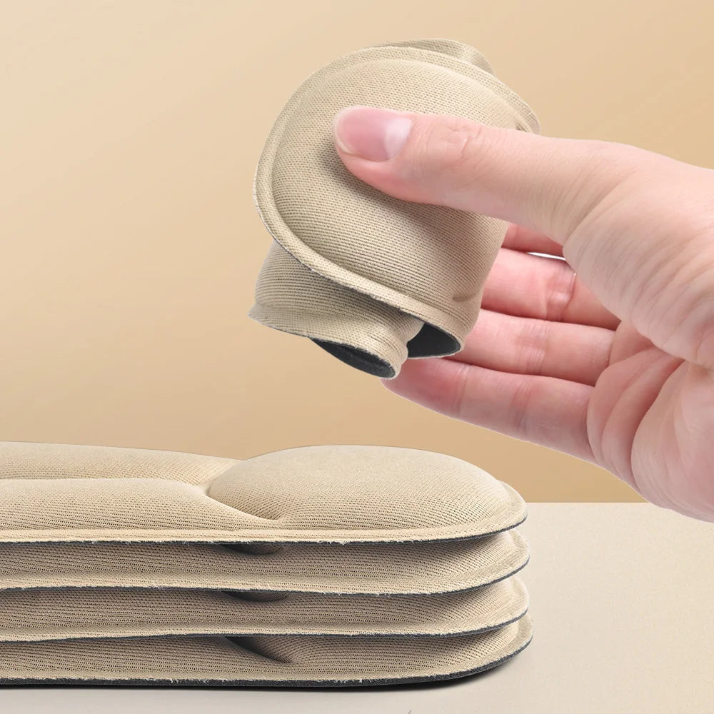 1/2/4/16Pairs 5D Massage Memory Foam Insoles For Shoes Sole Breathable Cushion Sport Running Insoles For Feet Orthopedic Insoles