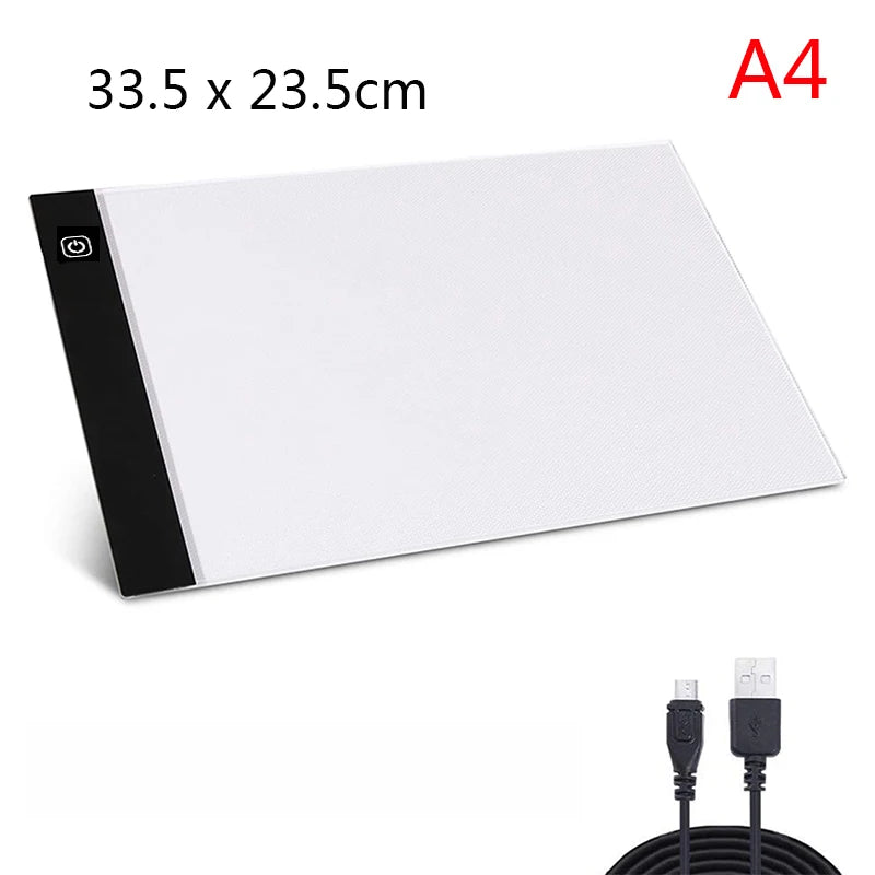 Piastra da tracing USB LED — Opzioni A3/A4/A5
