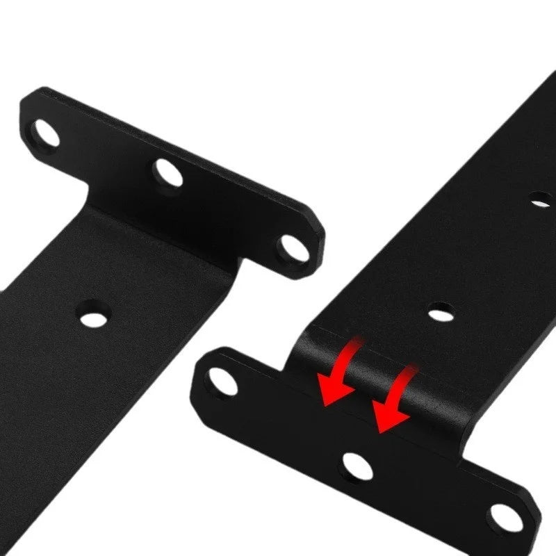 Concealed Shelf Brackets, Black, Pair