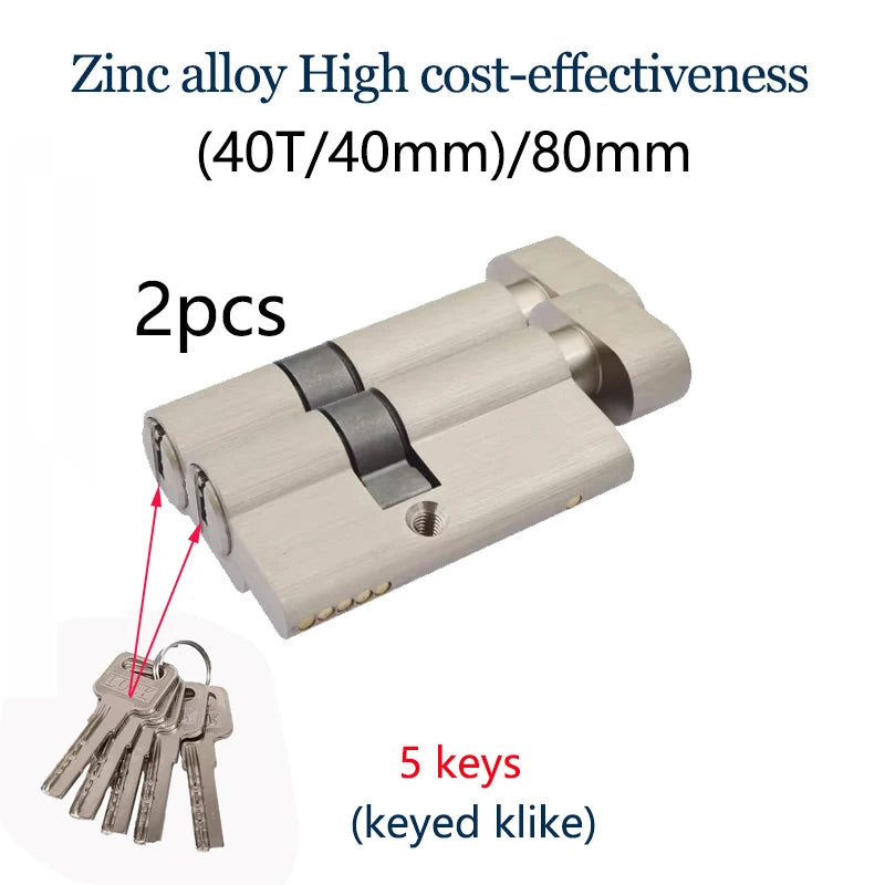 Thumbturn Door Lock Cylinders, Keyed-Alike Options
