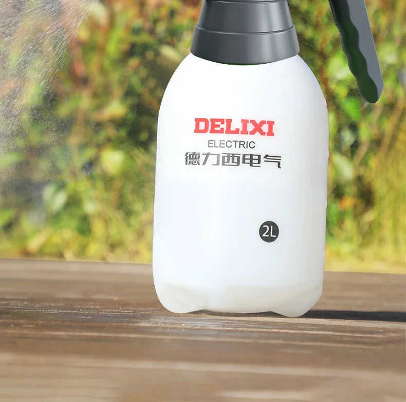 Hand Pump Sprayer,2L Handed Multi-Purpose Pressure Garden Sprayer,Safety Valve Adjustable Nozzle,for Lawn Garden DELIXI ELECTRIC