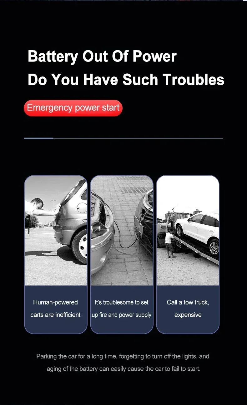 Portable Power Bank Car Jump Starter 600A / 1200A / 2000A