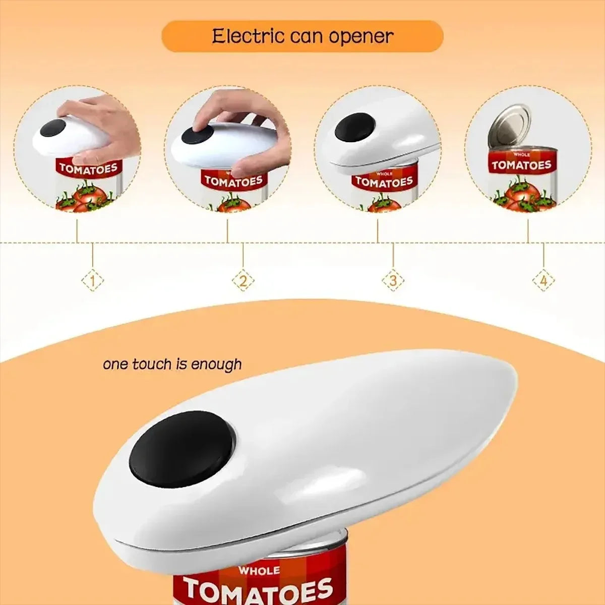 One-Touch Automatic Electric Can Opener