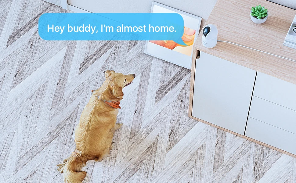 Indoor Security Camera 2K 360° Baby & Pet Monitor with AI Tracking
