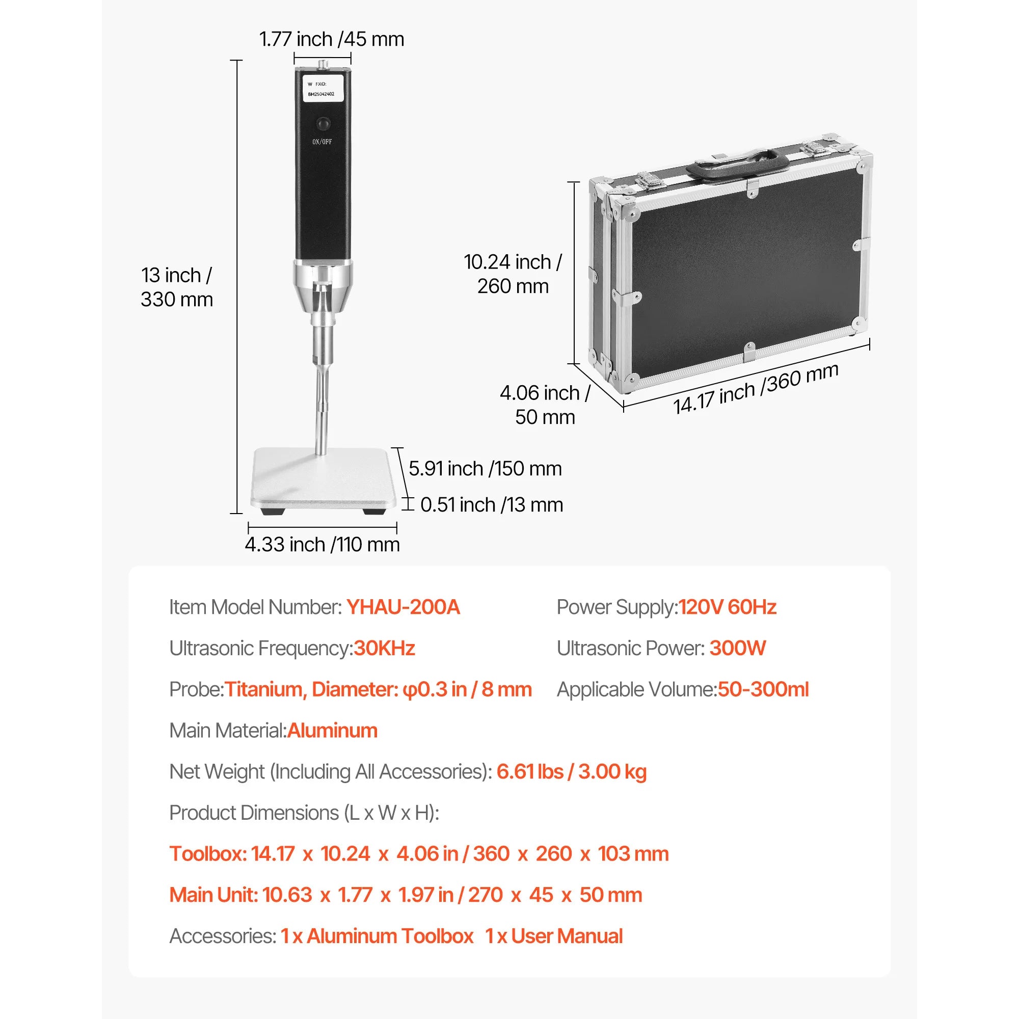 High Speed Laboratory Homogenizer with Digital Display Control
