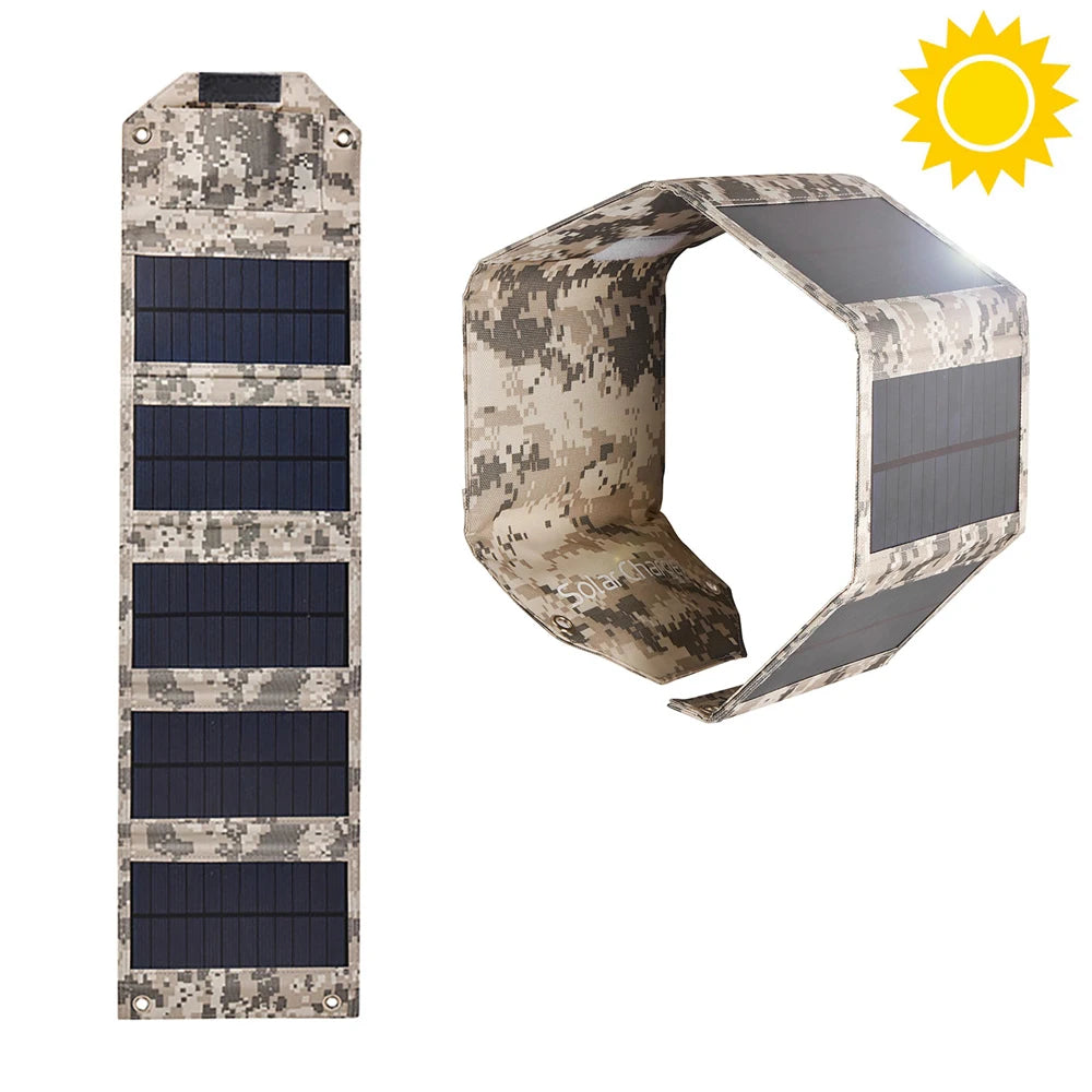 Folding USB Solar Panel - 60/80/100 W Labels
