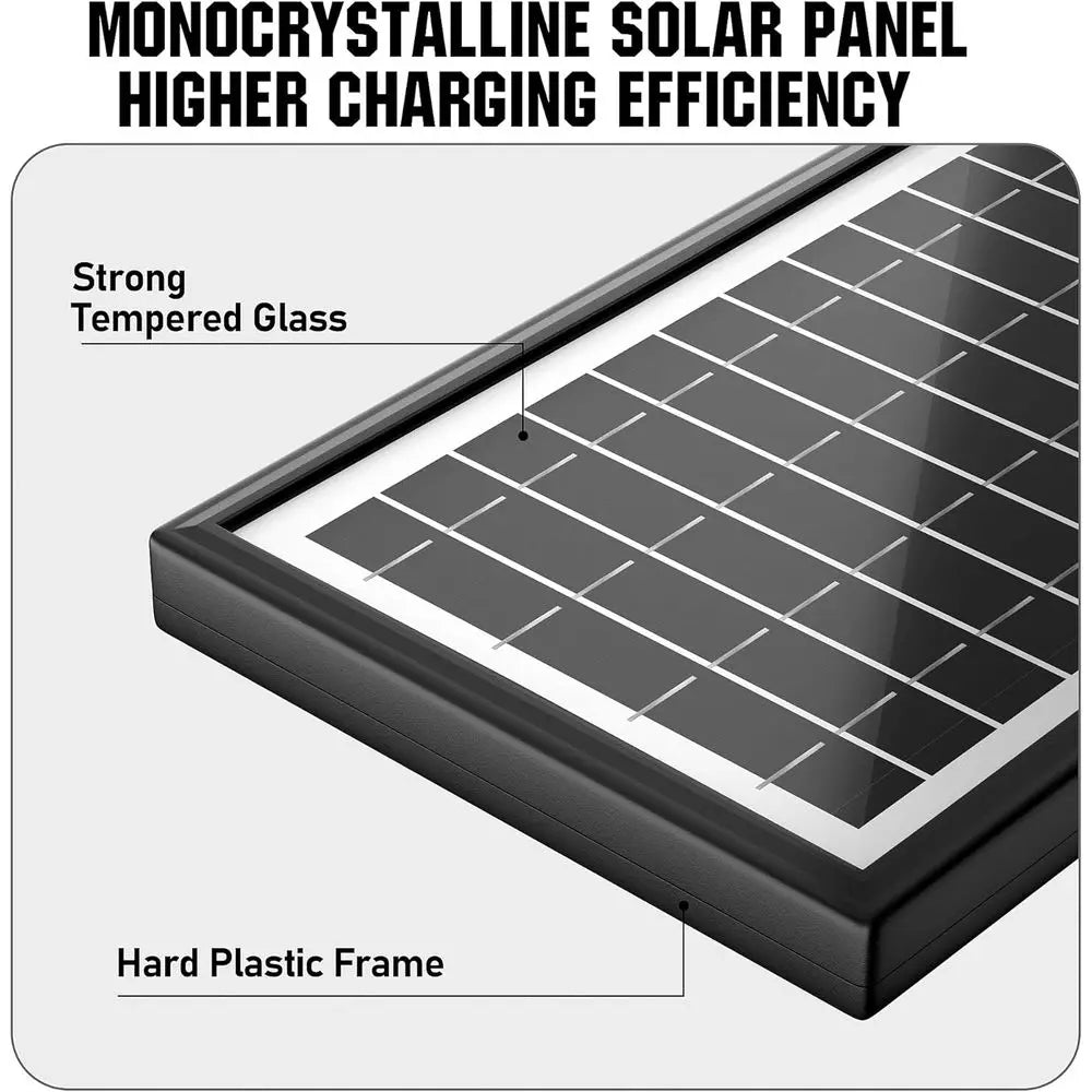 Bärbart solpanelkit 7500mAh med 6–12V utgång för spårkameror