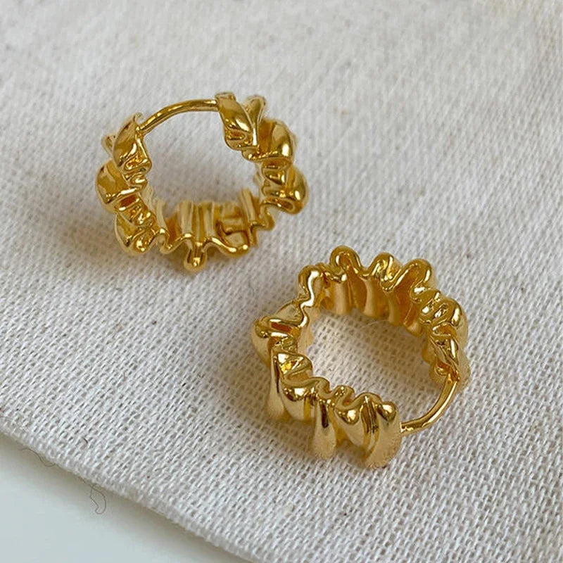 Retro Geometric Hoop Earrings for Women