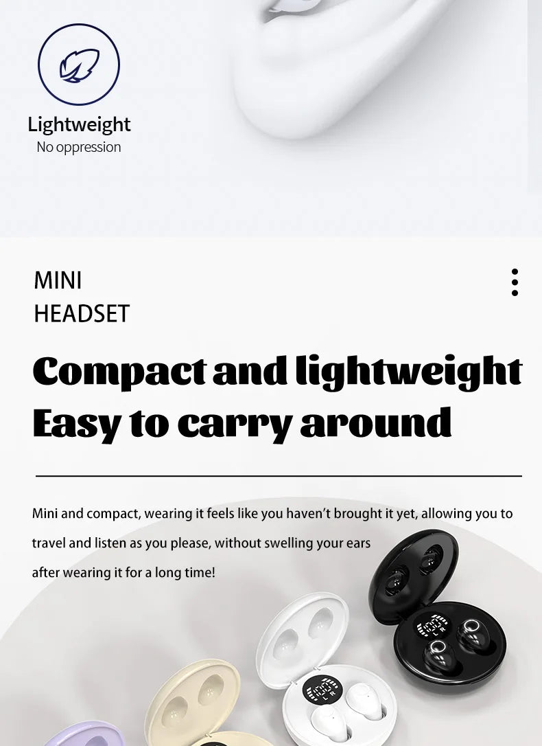 Ultra Small Invisible Wireless Bluetooth Earbuds