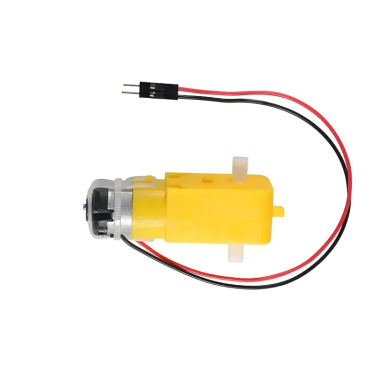 Four TT Gear Motors with Wheels for Robot Projects