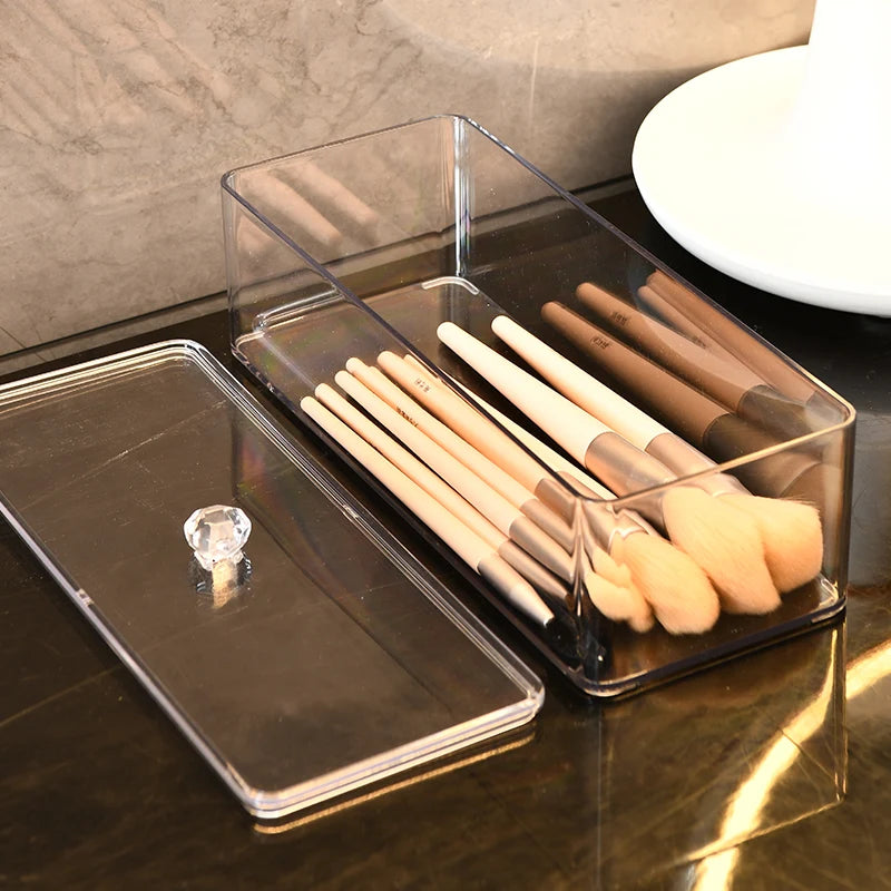 Clear Makeup Organiser, Divided or Open Options