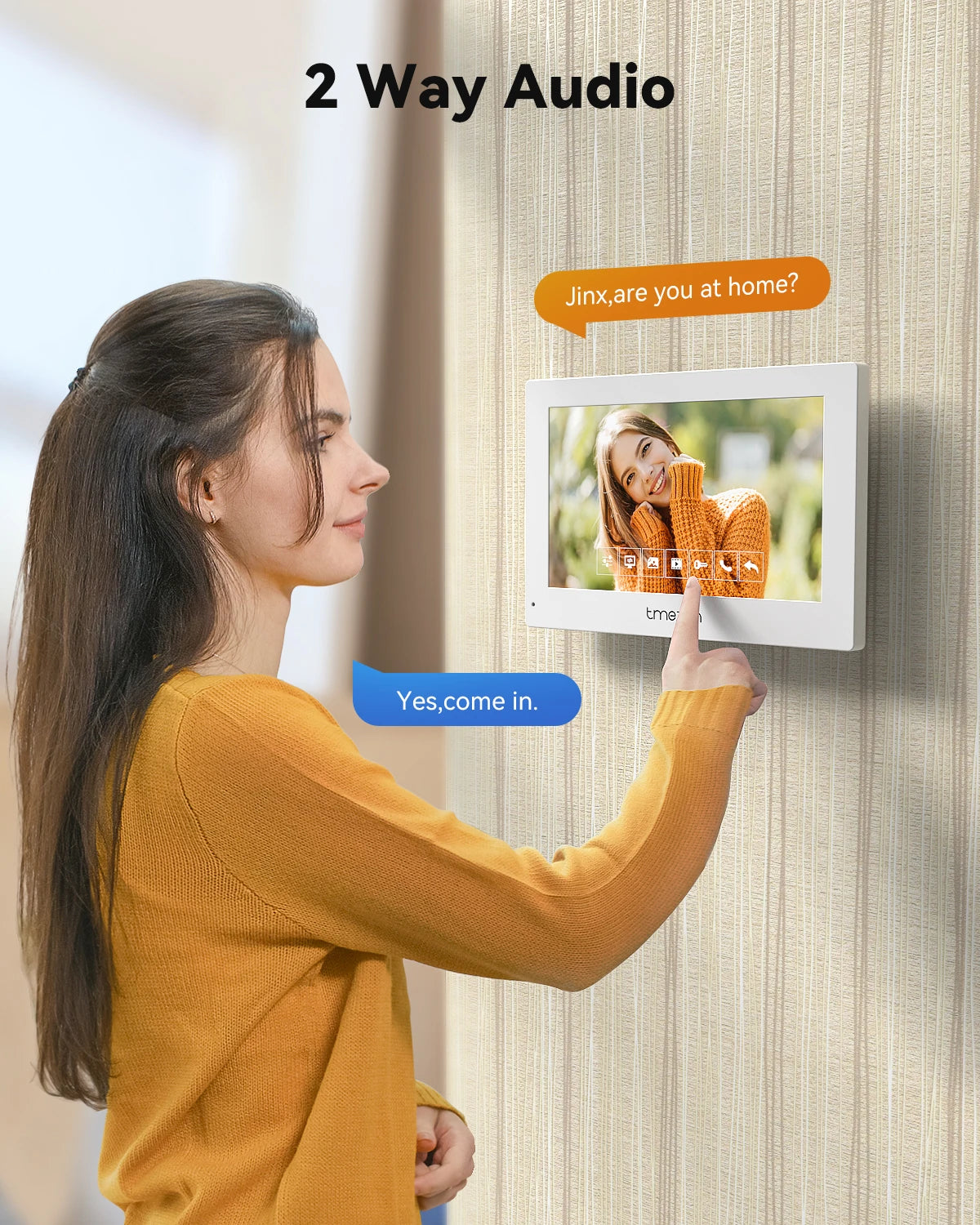 Slimme video-intercom 7" 1080P scherm