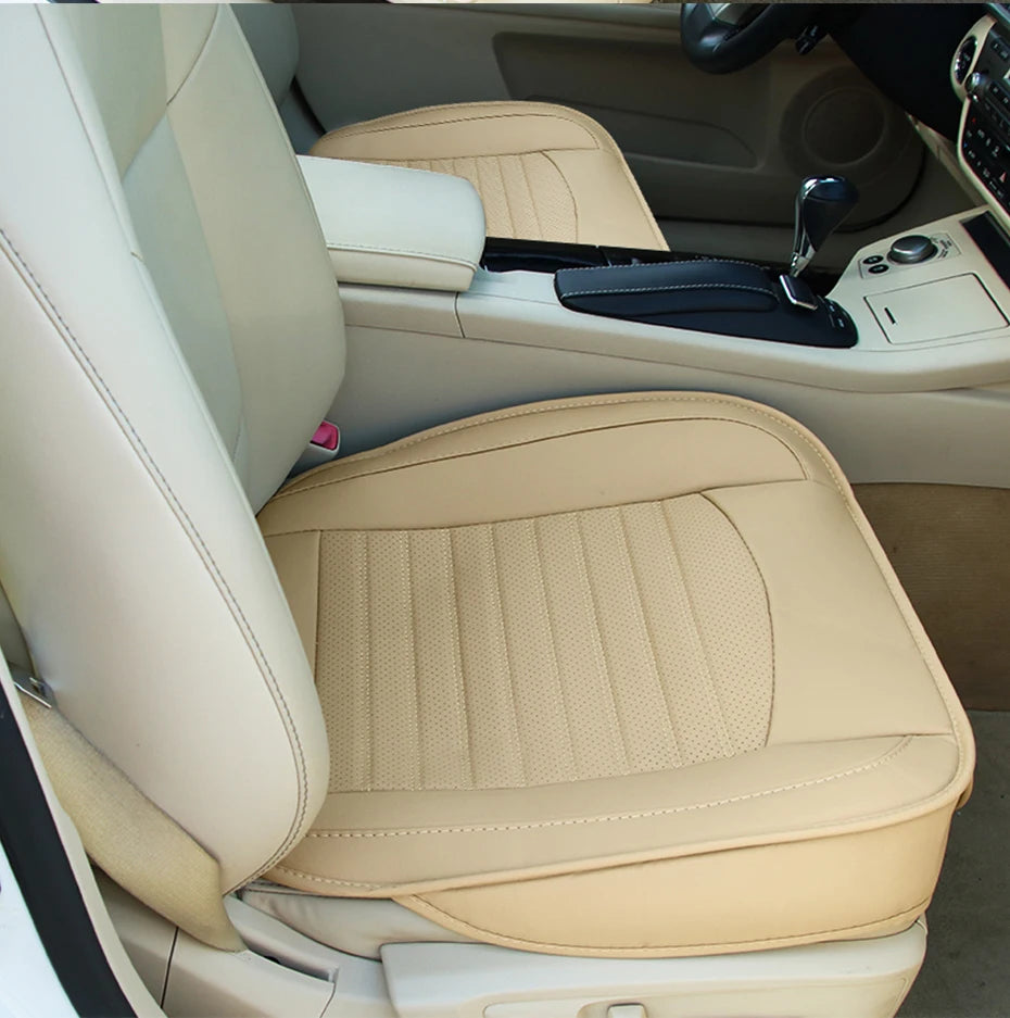 SEAMETAL Premium Car Seat Cover PU Leather Wrapped Vehicle Seat Protector Cushion Anti Slip Universal for Sedan Suv Truck Pickup