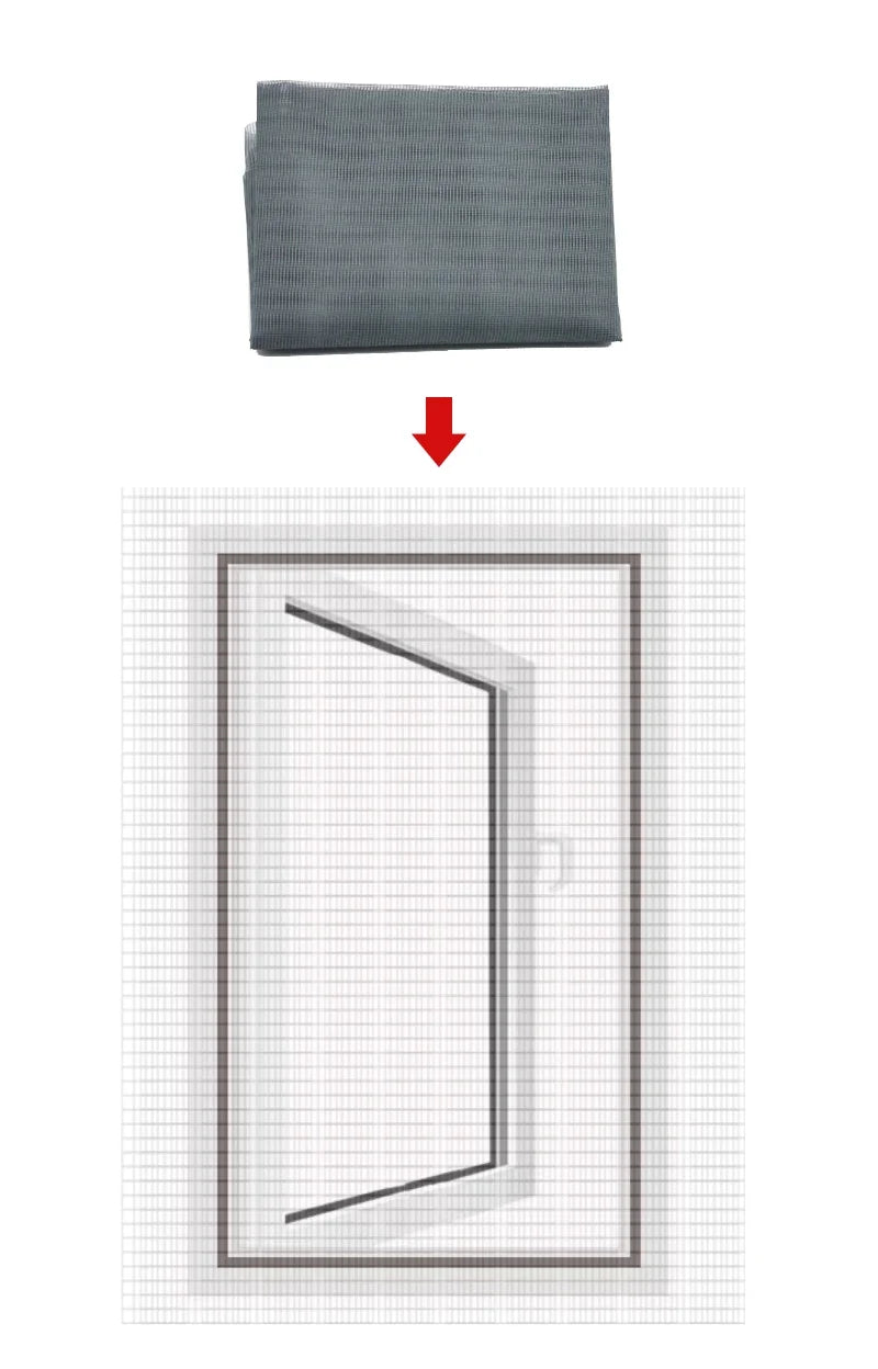 Removable Magnetic Window Insect Screen Kit