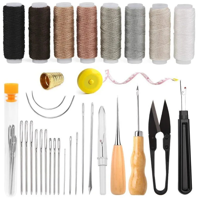 Verktygssats för handsömnad och sömnad av läderarbete
