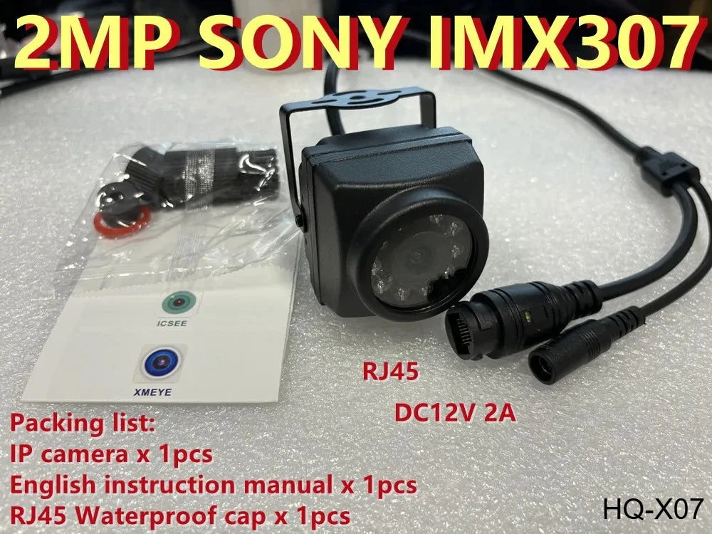 8MP 4K IR IP Security Camera with Motion Detection, H.265, Audio, Waterproof
